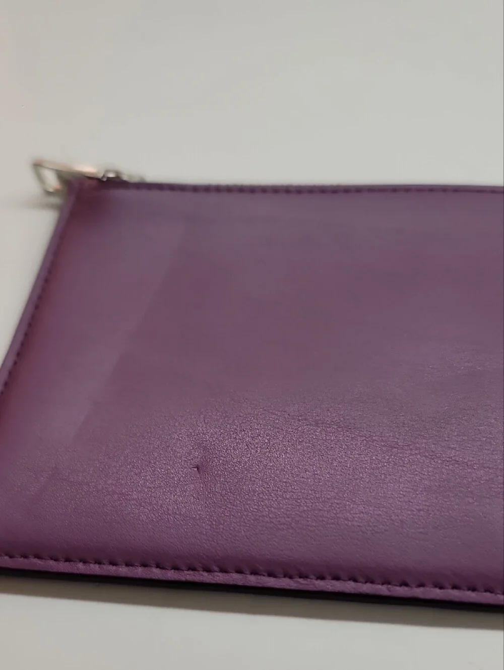 Coach Purple Leather Zip Bag Insert